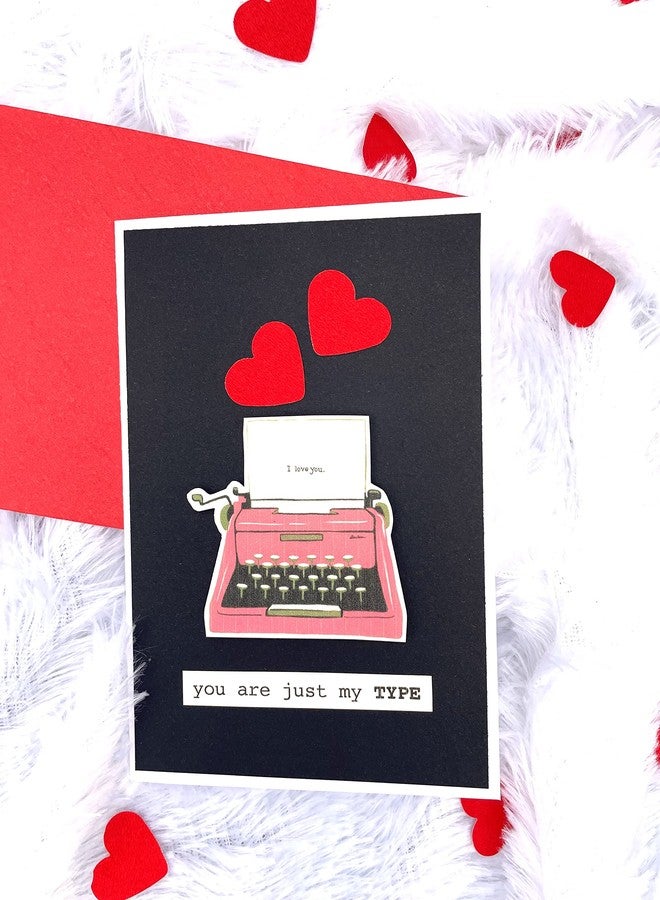 Crafted Forever My Type Greeting Card with envelope 4X6 inches for Anniversary/Valentine Day/spouse birthday/partner birthday heavy paper used, inside blank - Image 2
